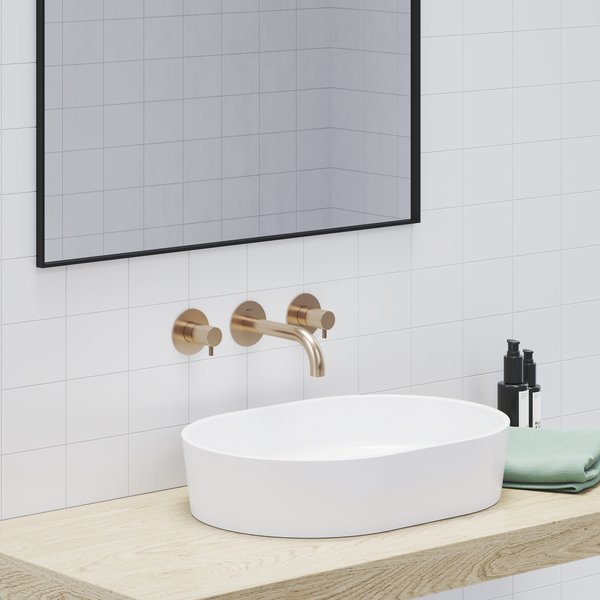 Смеситель для раковины Ravak Espirit X070350 розовое золото матовое