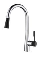 Смеситель для кухни D&K Rhein DA1462505B без подключения к фильтру хром/черный