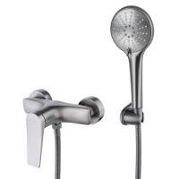 Смеситель для душа Lemark Bronx LM3703GM настенный 
без термостата графит