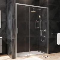 Душевая дверь Am.Pm Gem W90G-140-1-195MT 140 см стекла прозрачные, профиль хром