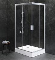 Душевой угол Am.Pm Gem W90G-404-100280-MT прямоугольный 100x80 стекла прозрачные, профиль хром