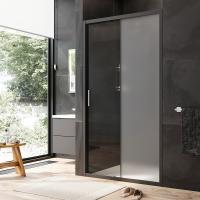 Душевая дверь Am.Pm Gem W90G-110-1-195BM 110 см стекла прозрачные матовые, профиль черный