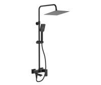 Душевая система со смесителем Wasserkraft  A27701 монтаж настенная без термостата черный