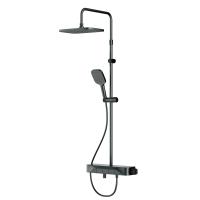 Душевая система со смесителем Am.Pm Func F078F322 монтаж настенная с термостатом черный