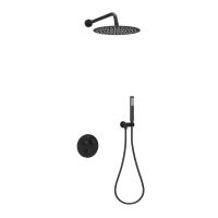 Душевая система со смесителем Sancos Link SC3005MB монтаж встраиваемый в стену с термостатом черный