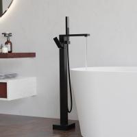 Смеситель для ванны RGW Shower Panels 511405350-04 напольный 
без термостата черный