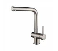 Смеситель для кухни Paulmark Dosse Do214418-BS без подключения к фильтру брашированная сталь