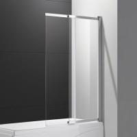 Шторка для ванны распашная раздвижная  Cezares Slider SLIDER-VF-11-100/150-C-Cr 100 см, стекла прозрачные, профиль хром