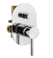 Смеситель для душа Plumberia Selection IXO KIT1001CR встраиваемый в стену 
без термостата хром