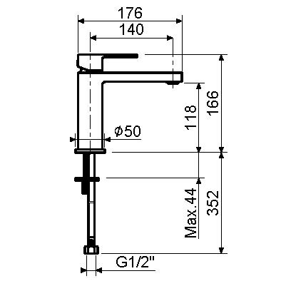 Смеситель для раковины Plumberia Selection TAG TG0053CR хром