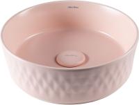 Раковина накладная круглая Allen Brau Fantasy 4.11033.SM керамика цвет розовый