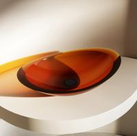 Раковина  овальная Abber Kristall AT2808Opal полиэфирная смола цвет коричневый