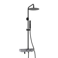 Душевая система со смесителем Wasserkraft  A114.258.218.CB Thermo монтаж настенная с термостатом черный