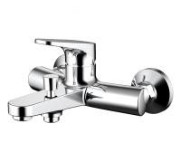 Смеситель для ванны или душа Bravat Eler F6191238CP-01-RUS настенный 
без термостата хром