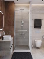 Душевая дверь складная Cezares Lux LUX-B-FS-1-70-C-CR 70 см стекла прозрачные профиль хром