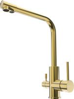 Смеситель для кухни Lemark Expert LM5061G с подключением к фильтру золотой