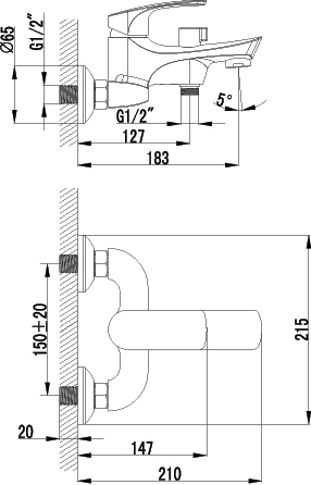 Смеситель  Lemark Plus Shape LM1712C  
 
