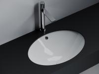 Раковина встраиваемая снизу овальная Ceramica Nova Era CN6081 фарфор цвет белый