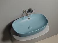 Раковина накладная овальная Ceramica Nova Element CN6049MLG фарфор цвет светло-зеленый матовый