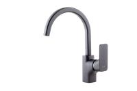 Смеситель для кухни D&K Berlin DA1432420 без подключения к фильтру антрацит