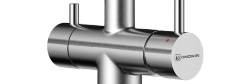 Смеситель для кухни Omoikiri Akita-S 4994302 с подключением к фильтру нержавеющая сталь