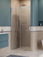 Душевая дверь BelBagno Soft Close-2 SOFT_CLOSE-2-BF-1-120-C-Cr 120 см стекла прозрачные, профиль хром