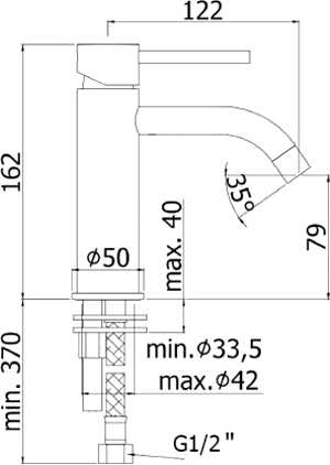 Смеситель для раковины Paffoni Light LIG071HGSP 