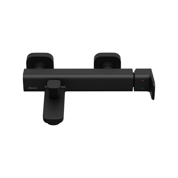 Смеситель для душа Ravak 10° Free black X070152 настенный 
без термостата черный матовый