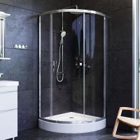 Душевой угол Am.Pm Like W83G-315-090CT четверть круга  стекла прозрачные, профиль хром