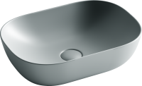 Раковина накладная прямоугольная Ceramica Nova Element CN6009MH фарфор цвет серый матовый