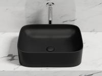 Раковина накладная прямоугольная Ceramica Nova Element CN6052MB фарфор цвет черный матовый