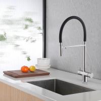 Смеситель для кухни Abber Wasser Kreis AF81141SP с подключением к фильтру сатин