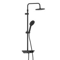 Душевая система со смесителем Damixa Apollo 947730300 монтаж настенная без термостата черный матовый