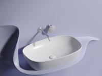 Раковина накладная овальная Ceramica Nova Element CN6049MW фарфор цвет белый матовый