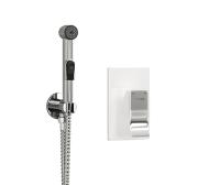 Гигиенический душ Wasserkraft Aller A010656WHITE встраиваемый в стену белый/хром