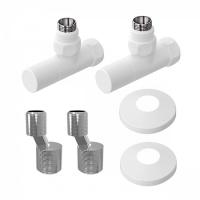 Комплект нижнего подключения  LM03412RW белый матовый