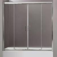 Шторка для ванны раздвижная  BelBagno Uno UNO-VF-2-170/145-C-Cr 170 см, стекла прозрачные, профиль хром