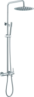 Душевая система со смесителем Boheme Uno 468-T-GM монтаж настенная с термостатом Gun Metal