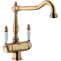Смеситель для кухни Webert Byblos BY920802065 без подключения к фильтру бронза