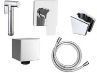 Гигиенический душ Aquanet Static 00257146 встраиваемый в стену хром