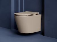 Унитаз подвесной Ceramica Nova Balearica CN6000MC Rimless фарфор бежевый матовый