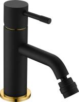 Смеситель для биде Boheme Uno 466-BG латунь черный/золото
