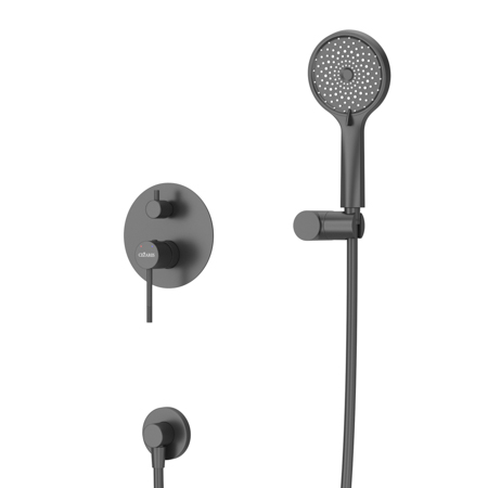 Душевая система со смесителем Cezares Relax RELAX-DSET-NOP монтаж встраиваемая  в стену без термостата черный матовый