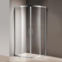 Душевой угол Cezares Momento MOMENTO-R-2-90-C-Cr четверть круга  стекла , профиль 