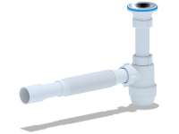 Cифон для раковины АНИ Пласт Юнг BM1015 пластик белый