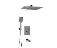 Душевая система со смесителем Wasserkraft  A171919 монтаж встраиваемая в стену с термостатом хром
