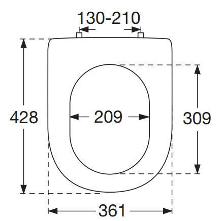 Крышка-сиденье Villeroy &amp; Boch Hommage 8809S1R1 цвет белый