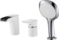 Смеситель для ванны D&K Berlin DA1434216 на борт ванны 
без термостата белый