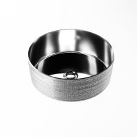 Раковина  круглая Grossman Color GR-5020SS фаянс цвет серебряный