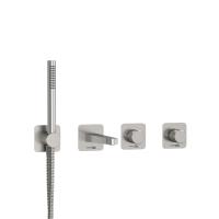Смеситель для ванны Wasserkraft Tauber A6451.296.298.275.100.276 встраиваемый в стену 
без термостата никель
